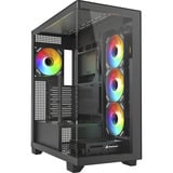 Sharkoon ELITE SHARK CA500, Towerkabinet Sort