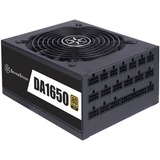 SilverStone DA1650 enhed til strømforsyning 1650 W 20-pin ATX 2U Sort, PC strømforsyning Sort, 1650 W, 90 - 264 V, 43 - 63 Hz, Aktiv, 130 W, 1650 W