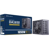 SilverStone DA1650 enhed til strømforsyning 1650 W 20-pin ATX 2U Sort, PC strømforsyning Sort, 1650 W, 90 - 264 V, 43 - 63 Hz, Aktiv, 130 W, 1650 W