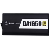 SilverStone DA1650 enhed til strømforsyning 1650 W 20-pin ATX 2U Sort, PC strømforsyning Sort, 1650 W, 90 - 264 V, 43 - 63 Hz, Aktiv, 130 W, 1650 W