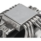 SilverStone SST-XED120S, CPU køler aluminium/Sort