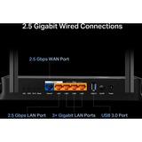 TP-Link Archer BE230 trådløs router 2.5 Gigabit Ethernet Dual-band (2,4 GHz / 5 GHz) Sort Wi-Fi 7 (802.11be), Dual-band (2,4 GHz / 5 GHz), Ethernet LAN, Sort, Bordplade router