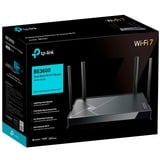 TP-Link Archer BE3600 trådløs router 2.5 Gigabit Ethernet Dual-band (2,4 GHz / 5 GHz) Sort Wi-Fi 7 (802.11be), Dual-band (2,4 GHz / 5 GHz), Ethernet LAN, Sort, Bordplade router