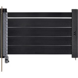 Thermaltake PCI-E 4.0 Dobbelt 90° Forlængerledning, Kabel Sort