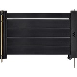 Thermaltake PCI-E 4.0 Dobbelt 90° Forlængerledning, Kabel Sort