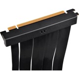 Thermaltake PCI-E 4.0 Dobbelt 90° Forlængerledning, Kabel Sort