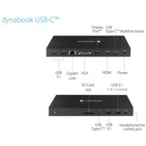 Toshiba Dynabook USB-C Dock renoveret, Docking station Sort