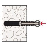 fischer Dyvler SX Plus 8x40 i spand, Dyvel Lys grå