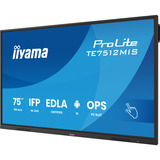 iiyama TE7512MIS-B4AG skilte display Kiosk design 190,5 cm (75") LCD Wi-Fi 400 cd/m² 4K Ultra HD Sort Berøringsskærm Indbygget processer Android 24/7, Offentlig visning Sort (mat), Kiosk design, 190,5 cm (75"), LCD, 3840 x 2160 pixel, Wi-Fi, 24/7