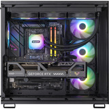 ALTERNATE AGP-WINDOW-AMD-14, Gaming PC Sort/gennemsigtig