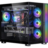 ALTERNATE Gaming-PC Window Edition • RTX 5080 • AMD Ryzen™ 7 7800X3D • 32 GB RAM, Gaming PC Sort/gennemsigtig