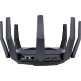 ASUS RT-AX89X AX6000 AiMesh trådløs router Ethernet Dual-band (2,4 GHz / 5 GHz) Sort Sort/Guld, Wi-Fi 6 (802.11ax), Dual-band (2,4 GHz / 5 GHz), Ethernet LAN, 3G, Sort, Bordplade router