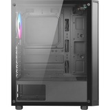 AZZA Spectra Midi Tower Sort, Towerkabinet Sort, Midi Tower, PC, Sort, ATX, ITX, micro ATX, Gummi, Stål, Hærdet glas, Blå, Grøn, Rød