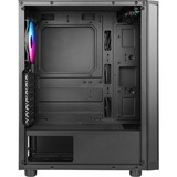 AZZA Spectra Midi Tower Sort, Towerkabinet Sort, Midi Tower, PC, Sort, ATX, ITX, micro ATX, Gummi, Stål, Hærdet glas, Blå, Grøn, Rød