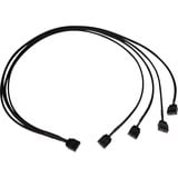 Alphacool Y-kabel splitter aRGB 3-pin til 4x 3-pin, 60 cm Sort