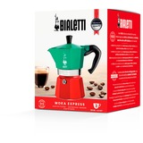 Bialetti 5322 Bordplade Dråbe kaffemaskine 0,13 L, Espressomaskine Grøn/Rød, Dråbe kaffemaskine, 0,13 L, Malet kaffe, Grøn, Rød