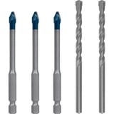 Bosch EXPERT HEX-9 HardCeramic Boresæt 5 stk, Drill bit sæt Boremaskine, Boresæt, 6 mm, 100 mm, Hårdt keramik, 6 cm