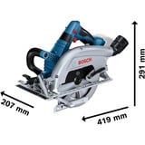 Bosch GKS 18V-70 L Professional, Rundsav Blå/Sort, 106 dB, 95 dB, 18 V, 228 mm, 426 mm, 330 mm