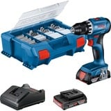 Bosch GSR 18V-45 Professional 500 rpm Nøglefri 900 g Sort, Blå, Bore-/ skruemaskine Blå/Sort, Pistolgreb boremaskine, Nøglefri, Sort, Blå, 1,3 cm, 500 rpm, 1,5 mm
