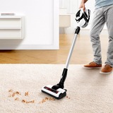 Bosch Serie 8 BBS812PCK håndholdt støvsuger Hvid Poseløs, Skaft støvsuger Hvid, Dry, Filtrering, Gulvtæppe, 76 dB, Poseløs, Hvid