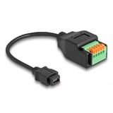 DeLOCK USB 2.0 adapter, Mini-USB hun > 5-polet terminalblok Sort