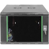 Digitus DN-19 07U-6/6-SW stativ 7U Vægmonteret stativ Sort, IT kabinet Sort, Vægmonteret stativ, 7U, 100 kg, Nøglelås, Rack skinner, Sort