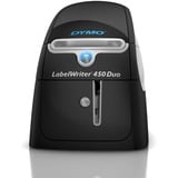 Dymo LabelWriter 450 Duo etiketmaskine | Direkte termisk etiketprinter | Hurtig udskrivning af etiketter, stregkoder og meget mere | Udskriver både LW-etiketter og D1-plastiketiketter Sort/Sølv, stregkoder og meget mere | Udskriver både LW-etiketter og D1-plastiketiketter, D1, Termisk overførsel, 600 x 300 dpi, Sort, Sølv