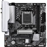 GIGABYTE B650M GAMING WIFI6E bundkort AMD B650 Sokkel AM5 micro ATX Sort/Sølv, AMD, Sokkel AM5, AMD Ryzen 7000 Series, AMD Ryzen 8000 Series, AMD Ryzen 9000 Series, Sokkel AM5, DDR5-SDRAM, 256 GB