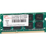 G.Skill 4GB DDR3-1066 SQ MAC hukommelsesmodul 1 x 4 GB 1066 Mhz 4 GB, 1 x 4 GB, DDR3, 1066 Mhz, 204-pin SO-DIMM, Detail