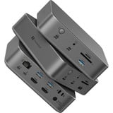 Kensington Thunderbolt 5 Triple 4K Dockingstation SD5010T5EQ, Docking station Sølv