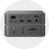 Kensington Thunderbolt 5 Triple 4K Dockingstation SD5010T5EQ, Docking station Sølv