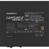 Montech MONTECH Century II 850W Gold, PC strømforsyning Sølv