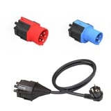 NRGkick Standard stikadapter sæt (EU) 16A 5-polet, 16A 3-polet, jordforbindelse Sort