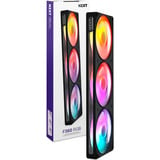 NZXT F360 RGB, Sag fan Sort