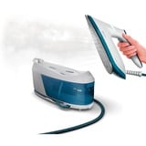 Philips PSG6022/20 Dampstrygning station 2400 W 1,8 L SteamGlide Plus strygesål Blå, Hvid, Damp strygejern station Hvid/Blå, 2400 W, 500 g/min, SteamGlide Plus strygesål, 6,5 bar, 1,8 L, 130 g/min