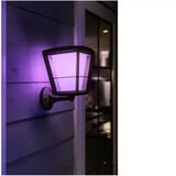 Philips White & Color Ambiance Econic Outdoor stående væglampe, LED lys Sort