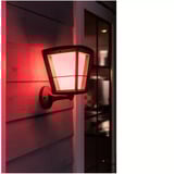 Philips White & Color Ambiance Econic Outdoor stående væglampe, LED lys Sort
