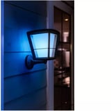 Philips White & Color Ambiance Econic Outdoor stående væglampe, LED lys Sort