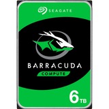 Seagate Barracuda 6TB 3.5" 6000 GB Serial ATA III, Harddisk 3.5", 6000 GB, 5400 rpm