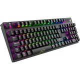 Sharkoon Gaming-tastatur Sort, BE Layout, Huano Brown