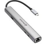 Sharkoon OfficePal Combo Adapter, Docking station grå