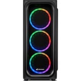Sharkoon TK5M RGB renoveret, Towerkabinet Sort