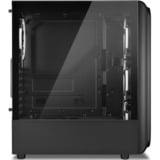 Sharkoon TK5M RGB renoveret, Towerkabinet Sort