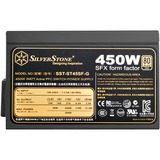 SilverStone ST45SF-G enhed til strømforsyning 450 W 24-pin ATX SFX Sort, PC strømforsyning Sort, 450 W, 90 - 264 V, 700 W, 47 - 63 Hz, +12V,+3.3V,+5V,+5Vsb,-12V, Aktiv, Detail