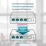 TP-Link TL-SF1005LP netværksswitch Ikke administreret Fast Ethernet (10/100) Strøm over Ethernet (PoE) Sort Ikke administreret, Fast Ethernet (10/100), Strøm over Ethernet (PoE)
