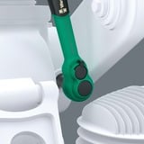 Wera 8010 B Zyklop Comfort Skraldenøgle, 3/8" Sort/Grøn