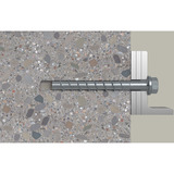 fischer Betonskrue UltraCut FBS II 8x70 20/5/- Sekskant med U-skive TX 