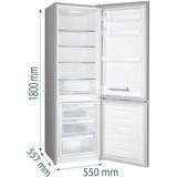 gorenje HZS28862 RK418DPS4I G200, Køleskab / fryser rustfrit stål, 269 L, N-ST, 39 dB, 3,2 kg/24t, D
