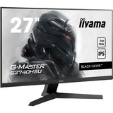 iiyama G-MASTER G2740HSU-B1 LED display 68,6 cm (27") 1920 x 1080 pixel Fuld HD Sort, Gaming Skærm Sort, 68,6 cm (27"), 1920 x 1080 pixel, Fuld HD, LED, 1 ms, Sort