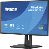iiyama ProLite XB2492HSU-B1 computerskærm 60,5 cm (23.8") 1920 x 1080 pixel Fuld HD LED Sort, LED-skærm Sort (mat), 60,5 cm (23.8"), 1920 x 1080 pixel, Fuld HD, LED, 3 ms, Sort